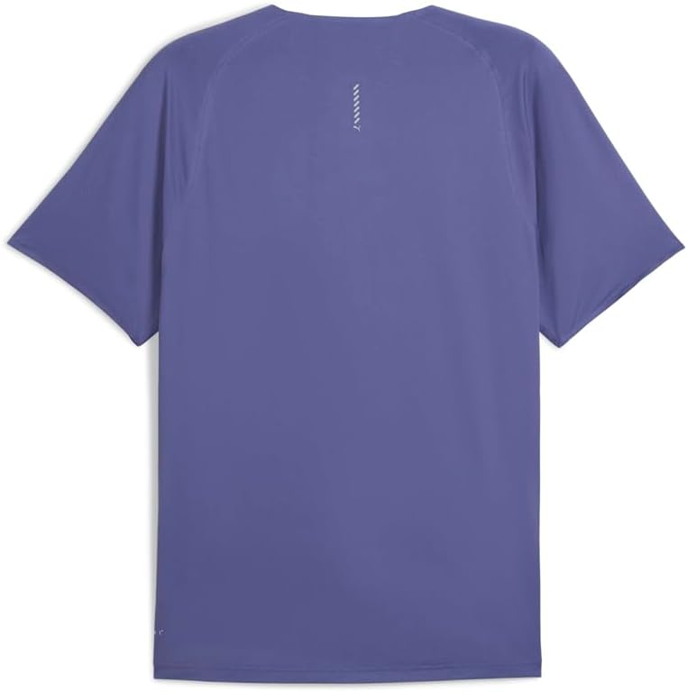 PUMA Mens Run Cloudspun Crew Neck Short Sleeve Athletic Casual Tops Casual Breathable - Blue - Size M