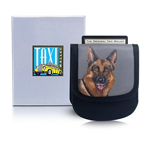 Taxi Wallet® TW95-GERMAN SHEPHERD Soft, Vegan Material, Compact, Front Pocket Folding Wallet - For Cards, Coins, Bills, ID (Men & Women)2