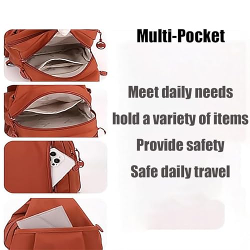 Preferablen Waterproof 2-Way Commuter Bag, Large Capacity Oxford Convertible Travel Bag with Anti-Theft Zipper4