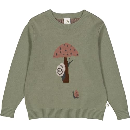 Pull filles Müsli by Green Cotton Botany Knit Sweater vêtement enfant chaud vert