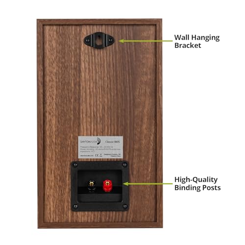 Image of Dayton Audio Classic B65 Bookshelf Speaker Pair (Wood)