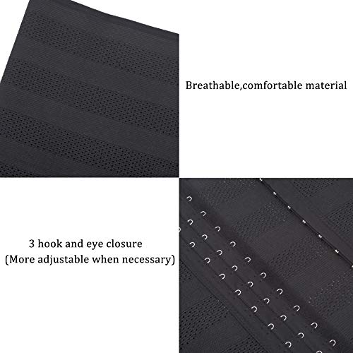 Tinglu Waist Trainer Corset Breathable And Invisible Waist Shaper Training Waist Cincher For Women Tummy Control(3Xl,Black2) #TOP6