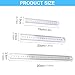 MEIBAOGE 3 Pcs Stainless Steel Rulers Metal Ruler Set 15/20/30cm Double-Sided Edges Measuring Tool for Engineering Teaching