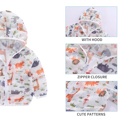 Mud Kingdom Baby Toddler Little Boys Girls Jacket Hooded Ultra-thin Summer Outerwear3
