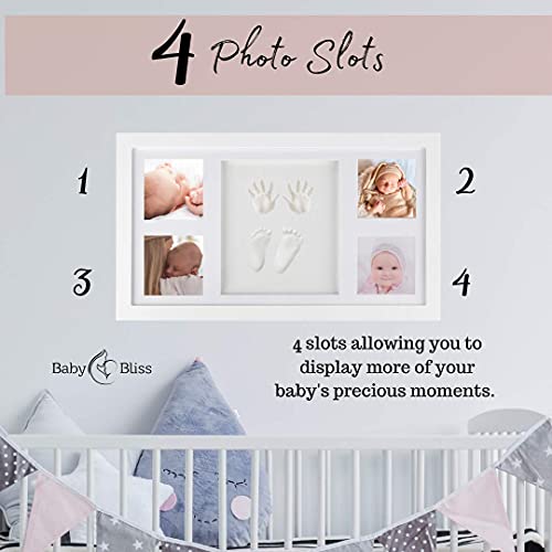 Baby Bliss Baby Hand And Footprint Keepsake Kit - Baby Prints Photo Frame For Newborn Boys And Girls – Nursery Memory Art Kit - Dog And Cat Paw Clay Print Kit For Pet Parents #TOP5