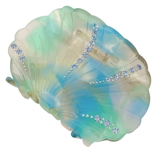 Pince à cheveux en acétate de cellulose motif coquillage mignon pour femme