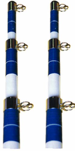 SEACHOICE TELESCOPING OUTRIGGER POLES 15 White and Blue