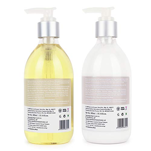 Image of Kimirica Five Elements Shower Gel and Moisturizing Body Lotion Bath Care Duo | Enrich with Goodness of Aloe and Glycerine for men & women 100% Vegan (300ml | 300ml)