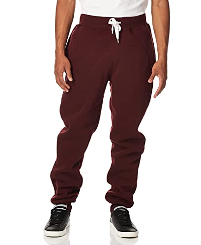 Southpole Men's Basic Active Fleece Jogger Pants-Regular And Big & Tall Sizes, Bur (A), M #TOP3