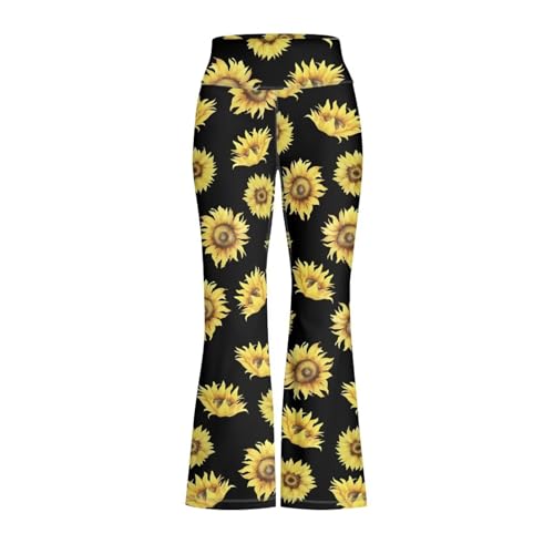 Girl's Flare Leggings High Waisted Bootcut Yoga Pants Kids Classic Stretch Pants Fashion Soft Bell Bottoms4