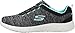Skechers Sport Women's Burst Equinox Fashion Sneaker,Black/Turquoise,7.5 M US