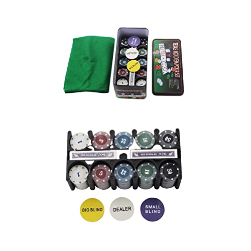 Jogo De Lata Poker Texas Hold'em Poker Set