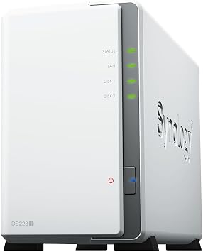 Synology NAS Kit 2 Bay DS223j/G With Guidebook Quad Core CPU 1GB Memory Designed for Light Users Domestic Regular Distributor Field Lake Product Telephone Support Compatible DiskStation