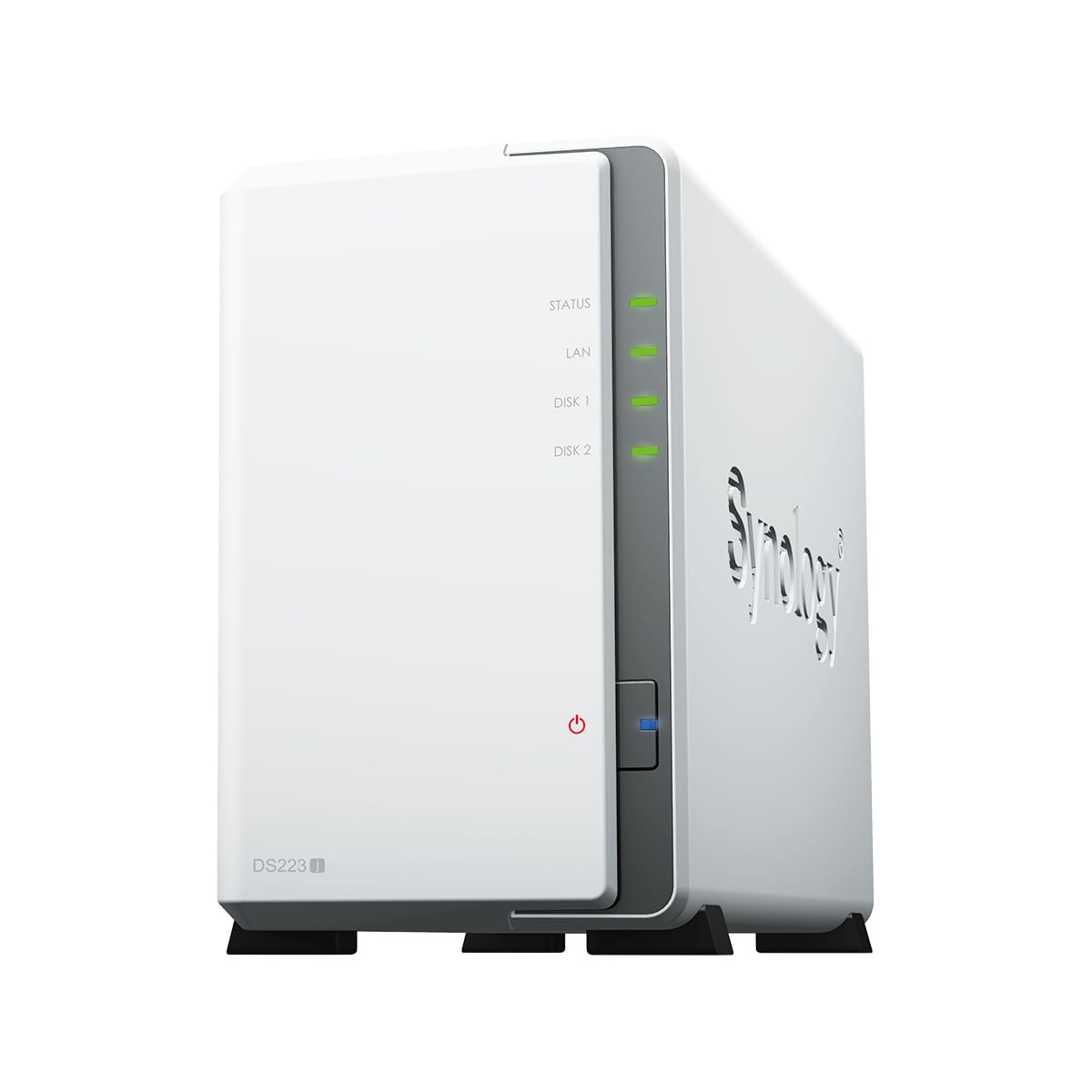 Synology NASキット 2ベイ DS223j/G クアッドコアCPU搭載 1GBメモリ搭載 ライトユーザー向け