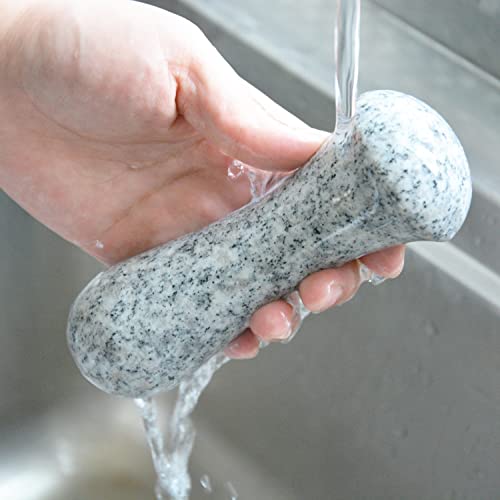 Tianman Granite Replacement Pestle 5.9" Length Unpolished, Only Pestle,Use Pestle On Both Ends (Mortar Not Included) (Granite Unpolished) #TOP6