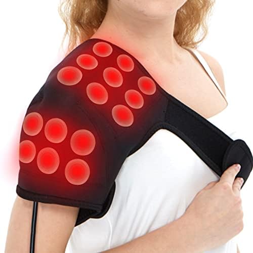 UTK Jade Infrared Rotator Cuff Heating Pad for Shoulders Pain Relief, Heated Shoulder Brace for Keep Shoulders Health, Physical Therapy, EMF Free, Auto Shut Off and Smart Controller