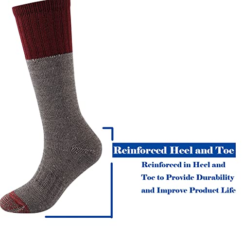 Nevsnev Women's Thermal Socks 78% Merino Wool Warm Socks Outdoor Hiking Trail Mid-Calf Sock (Us 9-11)(4Pairs) #TOP3