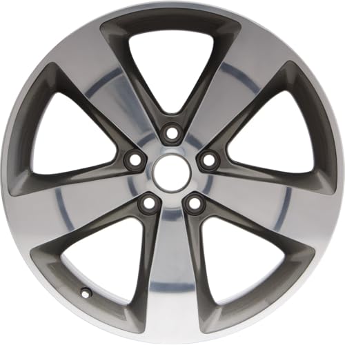 New Wheel 20x8 inch Rim For 2014-2016 Jeep Grand Cherokee Polished Face with Painted Grey Pockets 5 x 127.0 mm5 Spoke