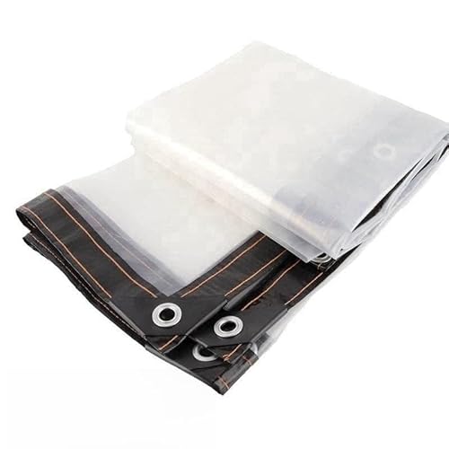 Fundas impermeables para muebles de exterior, lona de polietileno transparente para jardín, cenador, pérgola, toldo, cubierta impermeable para plantas, resistente al viento, toldo para ventana de