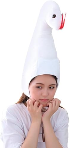 Cute Plush Animal Hat Stuffed Animal Headwear Cartoon Head Cover Soft Cozy Winte