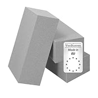 VonBueren 3 x Steckschaum trocken Steckschwamm für Blumen | ca. 23 x 10,5 x 7,5 cm je Blumensteckschaum | Steckmasse zum Basteln | Steckmoos | für Kunstblumen und Trockenblumen | Made in EU