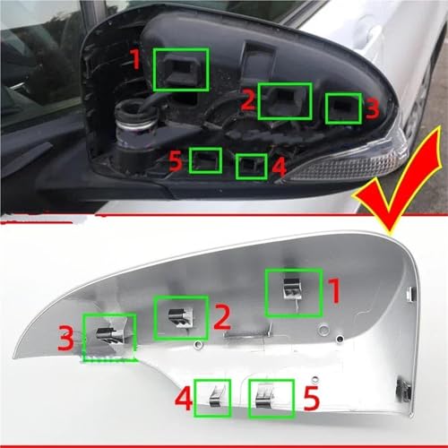Rétroviseur extérieur Yaris coque capuchon violet 2012-2020 RH
