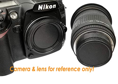 (5 Pack) F Mount Rear Lens Cap Body Cover Set, Nikkor Lens Cap, F Mount Body Cover, Ccd Sensor Dust Protective Caps, Compatible With Nikon Dslr Camera And Lenses #TOP4