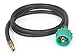 Camco 48" Pigtail Propane Hose Connector, Connects Propane Cylinder To a RV or Trailer Propane Regulator, Provides Thermal Protection and Excess Flow Protection (59183)