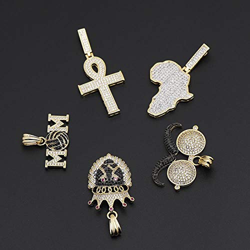 Collier Carte Pendentif en Or et Zircon Véritable de Prestige - 4