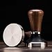 Diguo Elegance Wooden Coffee Tamper. Flat Espresso Tamper for 58mm Portafilter. Stainless Steel Flat with Height Adjustable Wooden Handle. Barista Espresso Tamper(58mm Tamper)