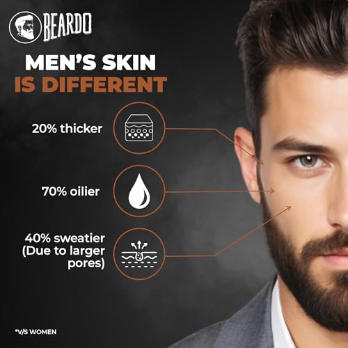 Image of Beardo De-tan Har Roz Kit For Men (Set of 3) | Detan Face Wash & Detan Scrub & Detan Body Wash with Powerful Coffee Extract for Tan Removal | Hydrates & Exfoliates Men's Skin for Oil Control