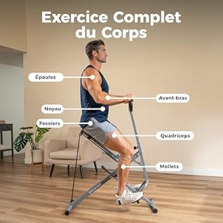 Sunny Health & Fitness Entraîneur d'Assistance aux Squats, Total Crunch, Installation Facile et Pliable, Machine d'exercice pour Les Fessiers et Les Jambes à Domicile - NO. 077S