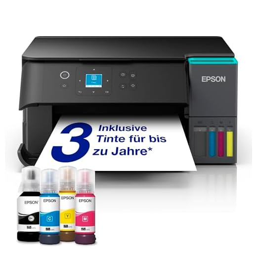 Epson EcoTank ET-2950 Tintentankdrucker | für vielbeschäftigte Haushalte | WLAN | A4 | Drucken, Kopieren, Scannen | 3.7 cm LCD-Display | Duplexdruck | inkl. Tinte für bis zu 3 Jahre