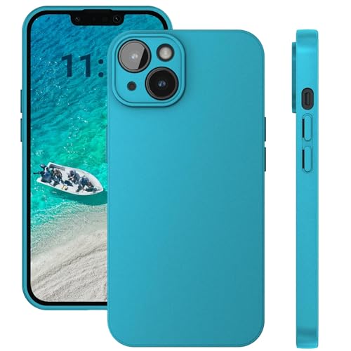 Ya en manzanajugosa.com: ELEVAVIDA Funda Protectora para Apple iPhone 14 Azul Turquesa Mate de TPU, Protección para cámaras y contra caídas, Resistente a los arañazos, Carcasa Turquesa Mate Delgada para Apple iPhone 14