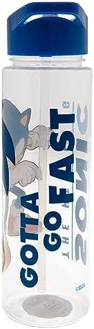 Sonic the Hedgehog 700ml Plastic Kids Water Bottle - Official Merchandise, Gotta Go Fast Design image 4