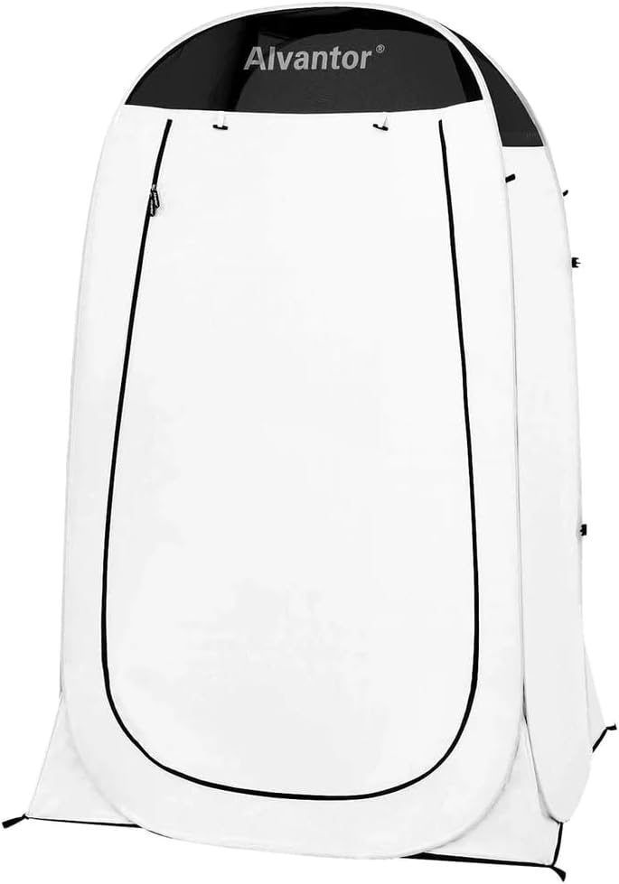 blackpoolal Portable Camping Toilet, 20L Travel Toilet with Detachable Inner Bucket, Paper Roll Holder, Compact for Outdoor, Camping, Hiking, Caravan, Boating (brown)