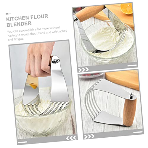 OKUMEYR Metal Dough Cutter with Handle Pastry Scraper and Mixing Tool for Baking for Flour and Dough Preparation Kitchen Hand Tool - Thumbnail 7