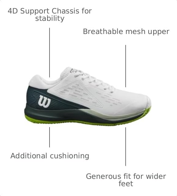 Image of WILSON Men's Rush Pro Ace Tennis Shoes