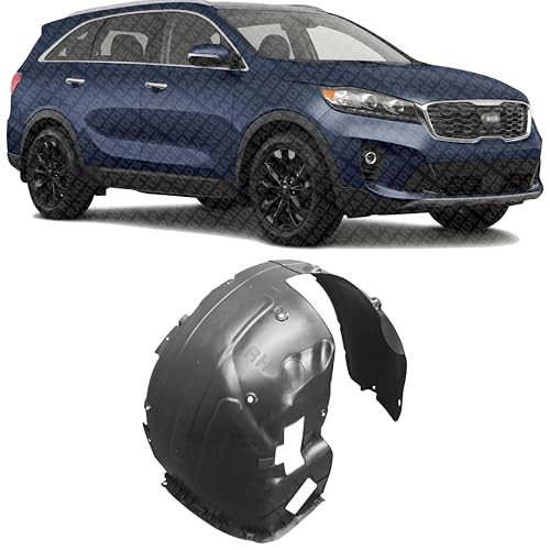 WIDE RANGE PARTS Front Fender Liner Right Passenger Side Direct Replacement Compatible With 2019-2020 Kia Sorento KI1249160 86820C6500