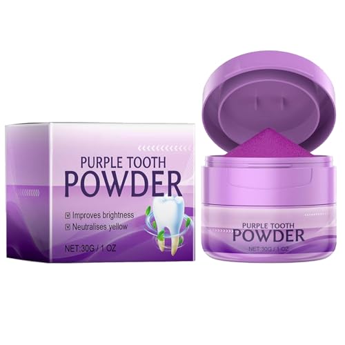KOAHDE Dientes Blancos Brillantes y Polvo Dental Limpio,Polvos Blanqueadores Dientes Profesional,Polvo Mineral Restaurador de Dientes,Elimina Años de Manchas,30G,1PC