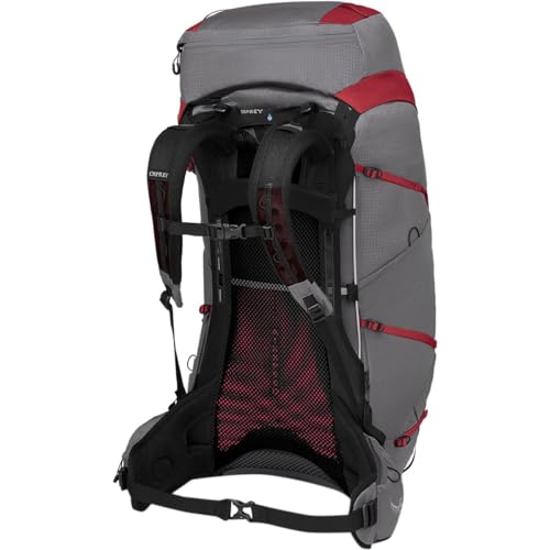 Osprey Eja Pro 55L Women's Backpacking Backpack, Dale Grey/Poinsettia Red, WM/L by Osprey - Image 2