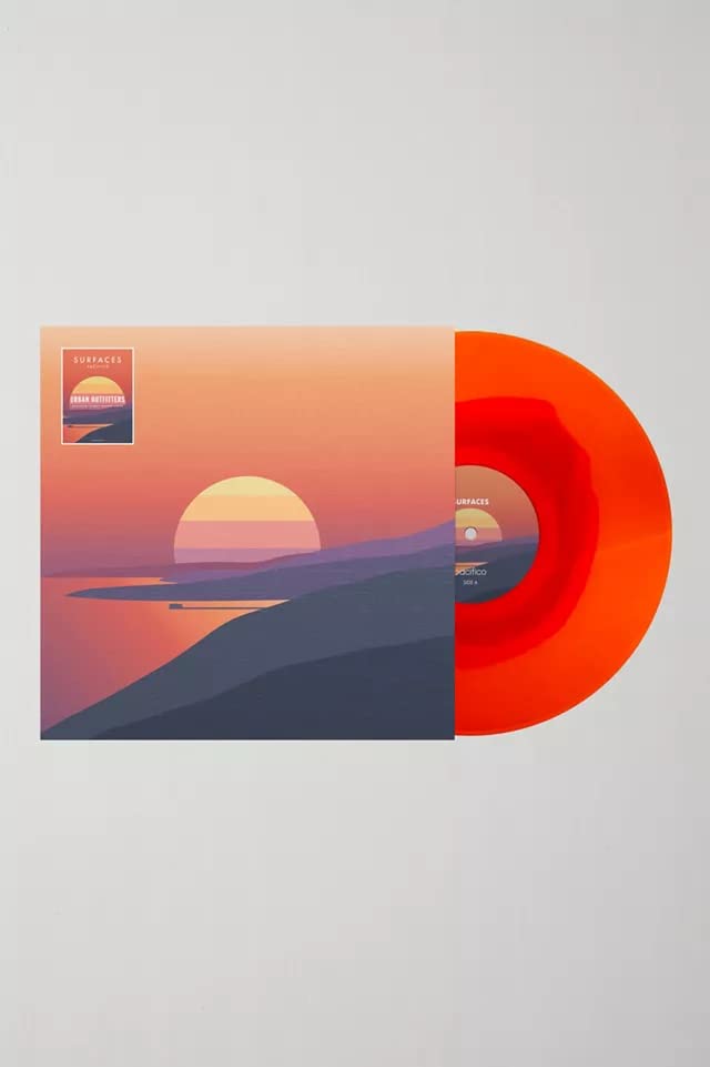 Surfaces - Pacifico Limited Red & Orange Swirl