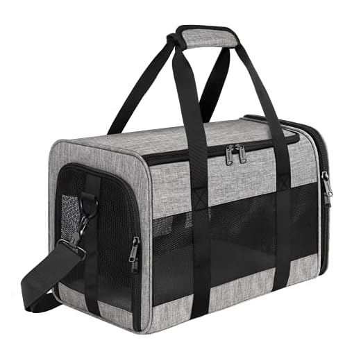 Mancro Cat Carrier, Pet Carrier Airline Approved for Medium Cats 20lbs, Dog Carriers for Small Dogs and Puppies, Soft Sided Collapsible Top Loading Cat Bag Carrier for Travel & Car