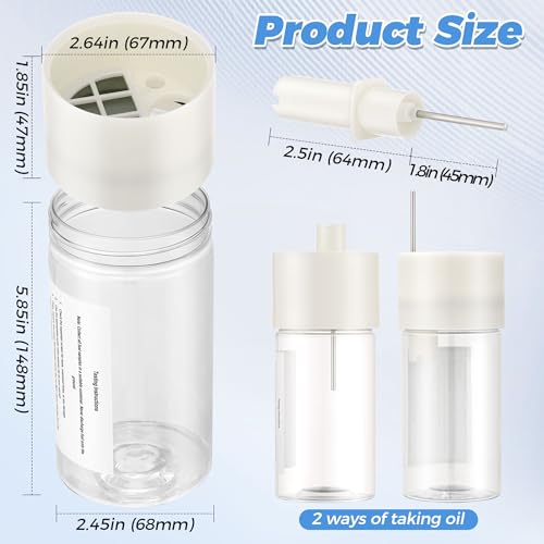Image of 2 Pcs 12 oz Aviation Fuel Tester Jar, Water and Debris Inspection | Precise Detection, Clear ABS Construction, Separator Screen for Preflight Fuel Sampling, Sturdy Pin-Type Drains
