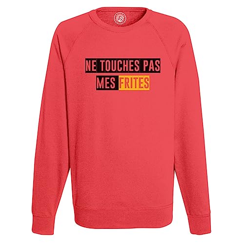 Sweat Ne Touches Pas Mes Frites Humour Drole Sweat-shirt Molleton
