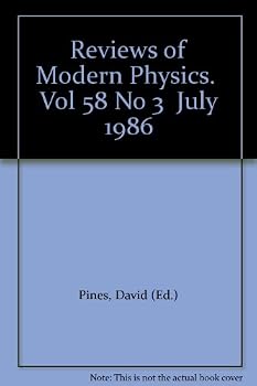 Paperback Reviews of Modern Physics. Vol 58 No 3 July 1986 Book