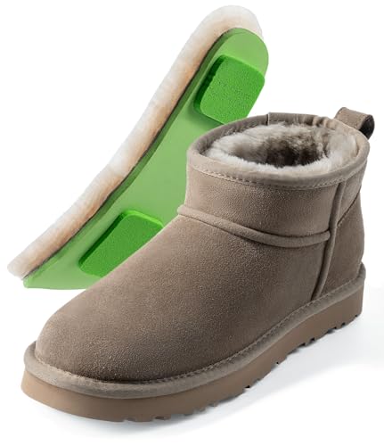 Image of 100% Sheepskin Mini Boots with Arch Support Options: Warm to -22F