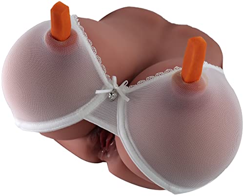 MoiDol 6.62 LB Lifelike Sex Doll Male Masturbator with Penetrateable Nipples Realistic Boobs,4-in-1 Adult Toys Love Doll Male Sex Toys for Men Masturbation Breast Vaginal Anal Sex Fun