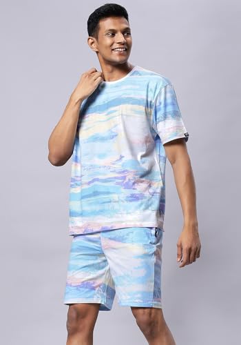 Image of Wear Your Opinion Mens Co ord Set All Over Printed T-Shirt & Short Set