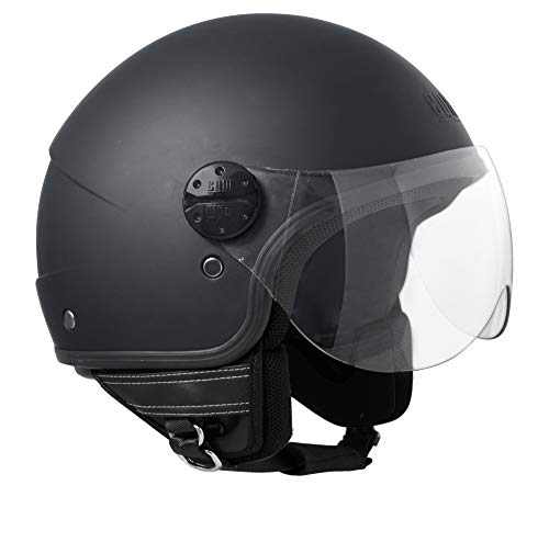 CGM 109A Florida Casque Demi-Jet Noir Mat, XL (59 cm)